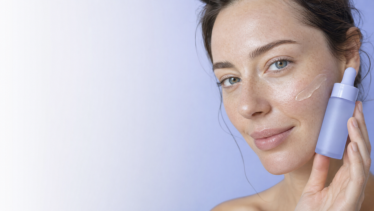 Portrait d'une femme à la peau douce et lumineuse